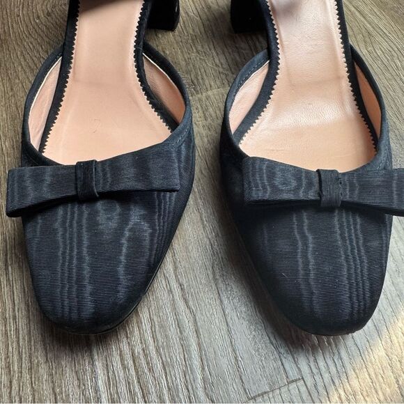 J.‎ Crew | Millie Bow Ankle Strap Heels in moiré - Picture 4 of 9